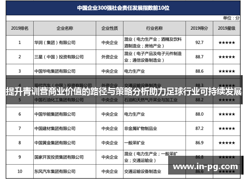 提升青训营商业价值的路径与策略分析助力足球行业可持续发展